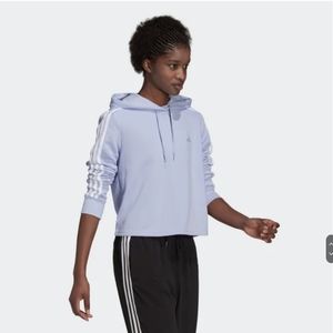 Adidas  Essentials 3-Stripes Cropped Hoodie Size Small women's *see picture #8